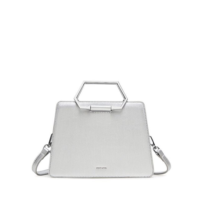 Pixie Mood Geo Mini Tote Silver