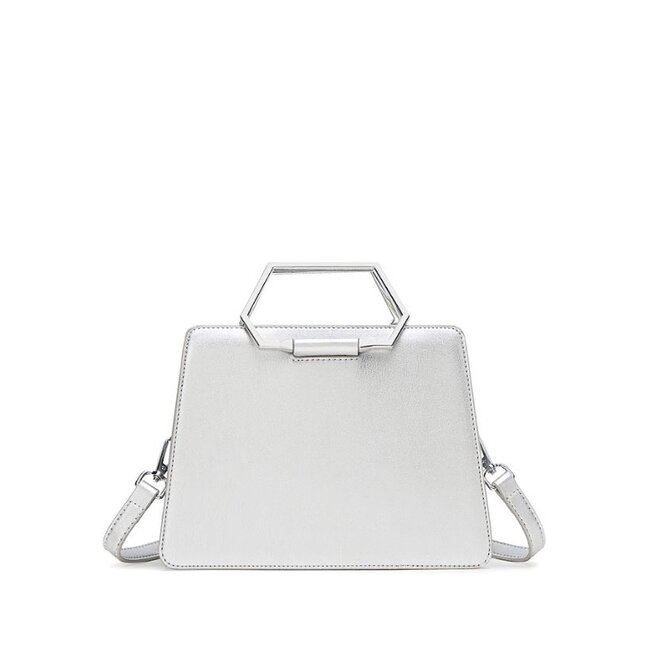 Pixie Mood Geo Mini Tote Silver