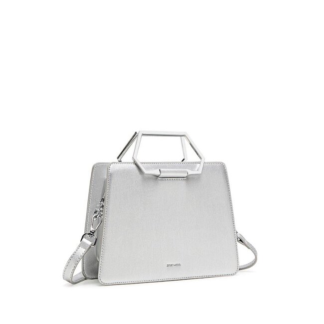 Pixie Mood Geo Mini Tote Silver