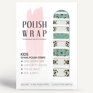 Polish Wrap Kids Nail Polish Strips - Panda Bear