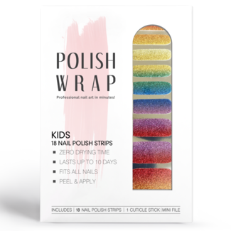 Polish Wrap Kids Nail Polish Strips - Rainbows and Me