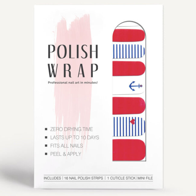 Polish Wrap Nail Polish Strips - Sailor Love