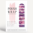 Polish Wrap Nail Polish Strips - Purple Galaxy