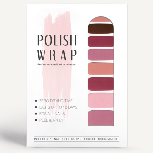 Polish Wrap Nail Polish Strips - Shades of Pink