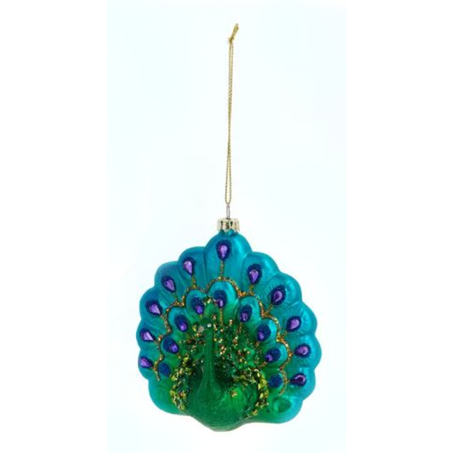 Glass Peacock Ornament (more designs)