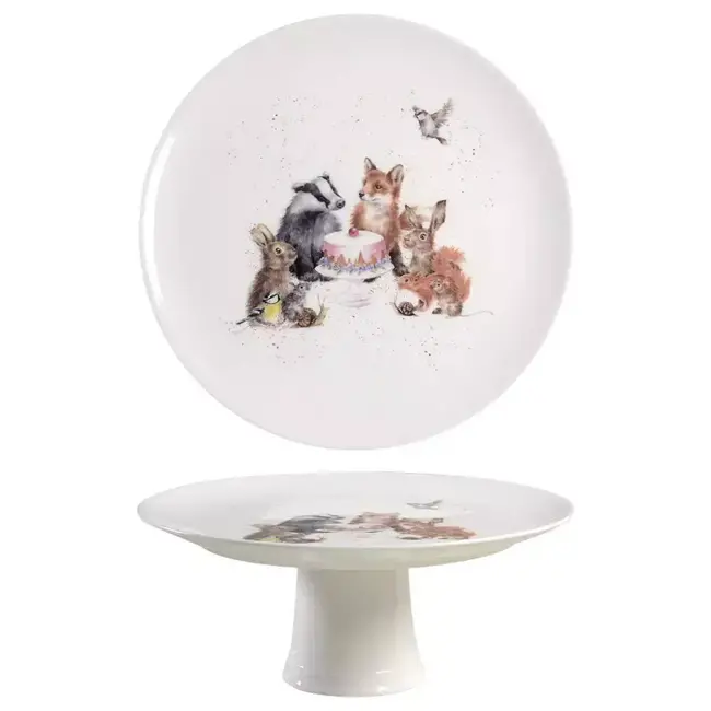 WRENDALE Wrendale Footed Cake Plate - Woodland Party