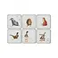 WRENDALE Wrendale "Pimpernel" Set/6-4" Coasters