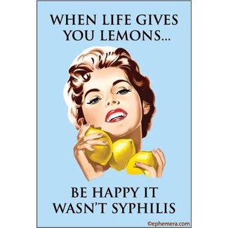 Ephemera Magnet - When life gives you lemons...
