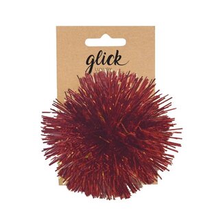 Tinsel Pom Pom Red