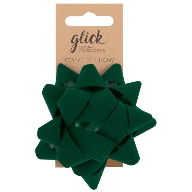 Gift Bow Velvet Green