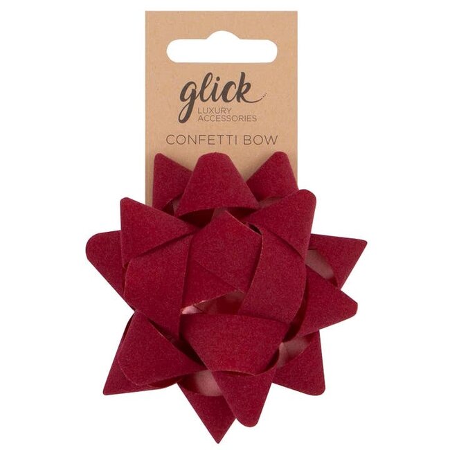 Gift Bow Velvet Red