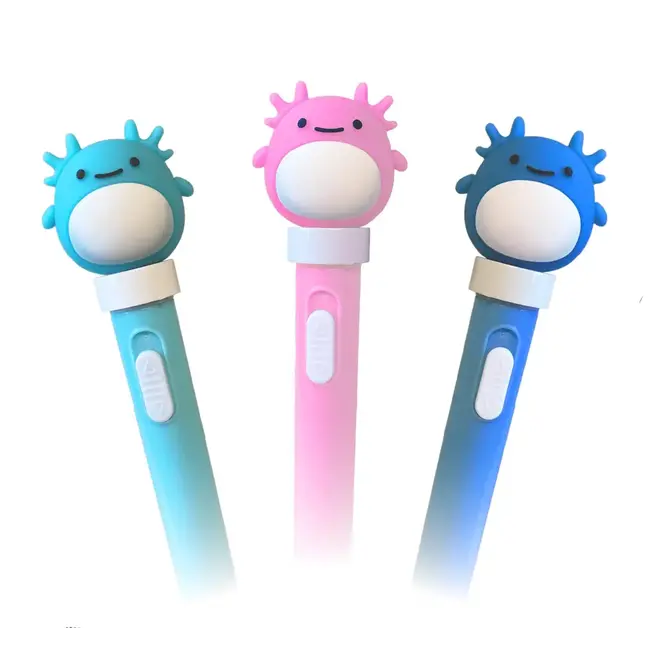 Axolotl Spinning Led Light Up Pens (more colours)
