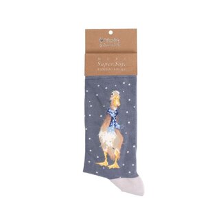 Wrendale Men’s Bamboo Christmas Sock - Duck
