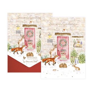 Wrendale Notecard Pack - Christmas Cottage