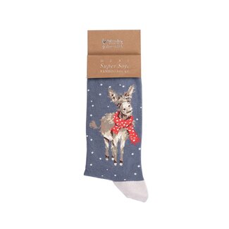 WRENDALE Men’s Bamboo Christmas Sock - Donkey
