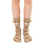 Fuzzy Giraffe Crew Socks
