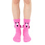 Fuzzy Flamingo Crew Sock