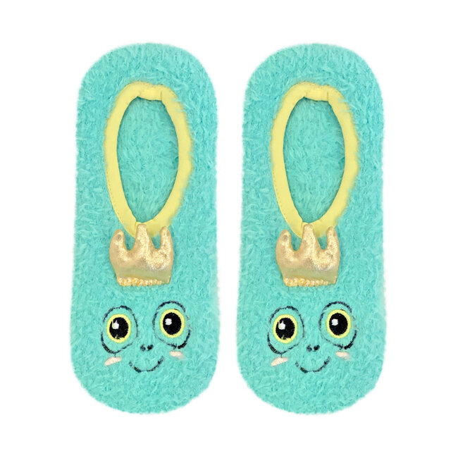Fuzzy Frog Slipper Socks