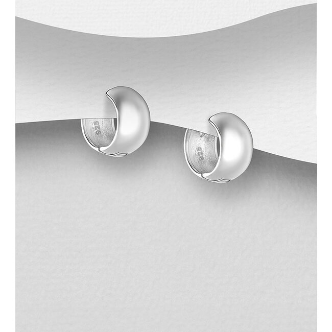 Sterling Sterling Silver Huggie Hoop