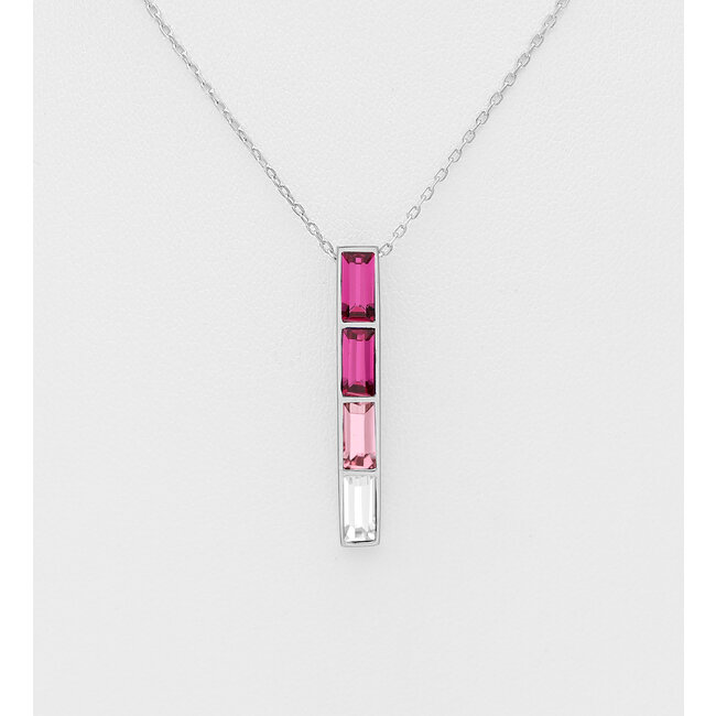 Sterling Sterling Austrian Crystal Necklace (more colours)