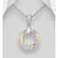 Sterling Necklace - Austrian Crystal Circle (more colours)