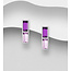 Sterling Sterling Austrian Crystal Bar Earrings (more colours)