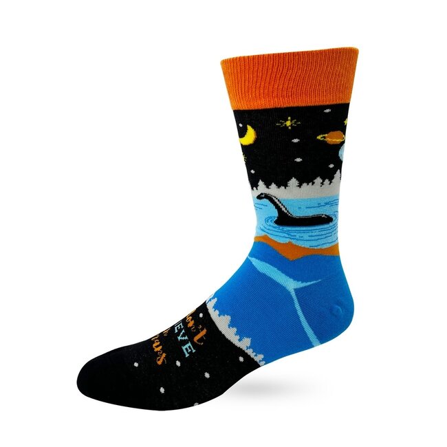 We Don't Believe in Humans - Men's Novelty Crew Socks