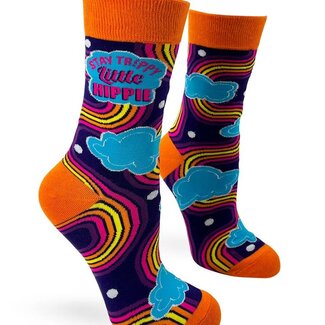 Stay-Trippy Little Hippie - Women's Novelty Crew Socks