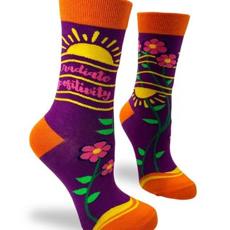 Radiate Positivity - Women's Novelty Crew Socks