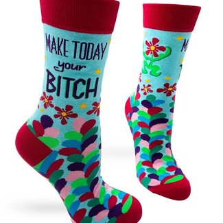 Make Today Your Bitch - Ladies' Novelty Crew Socks
