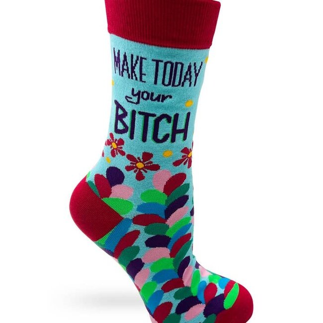 Make Today Your Bitch - Ladies' Novelty Crew Socks
