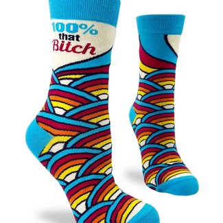 100% That Bitch - Women' Novelty Crew Socks