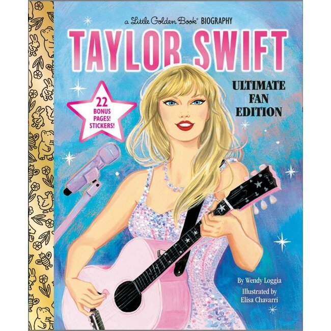 Taylor Swift Ultimate Fan Edition Little Golden Book Biography + Stickers!