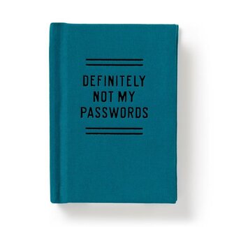 Definitely Not My Passwords Book