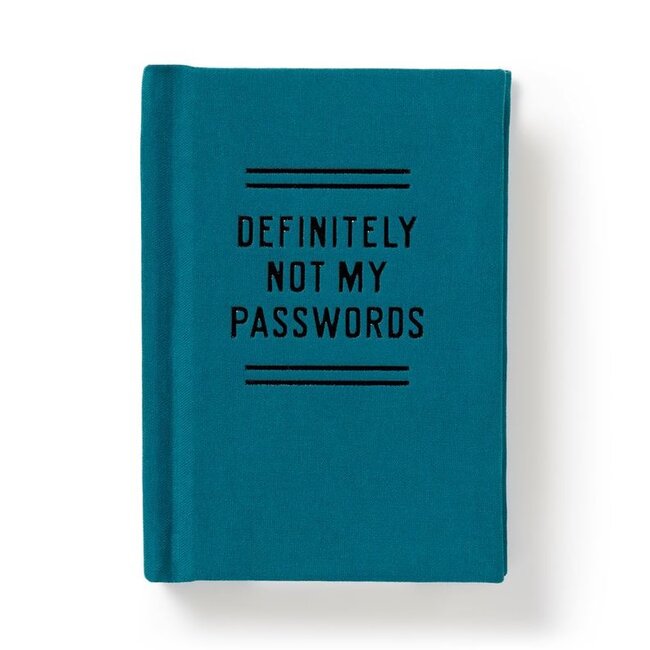 Definitely Not My Passwords Book