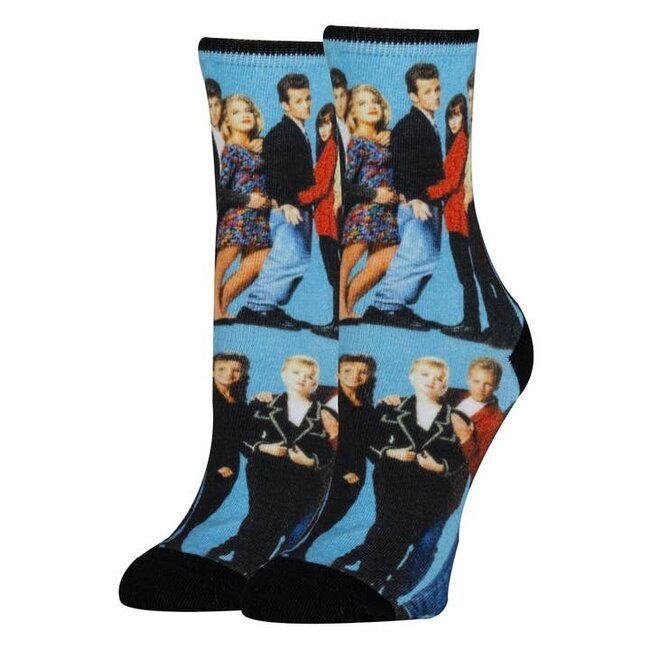 90210 | Women's Cotton Crew Funny Socks