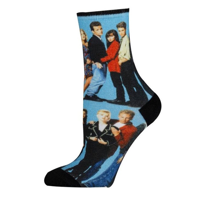 90210 | Women's Cotton Crew Funny Socks