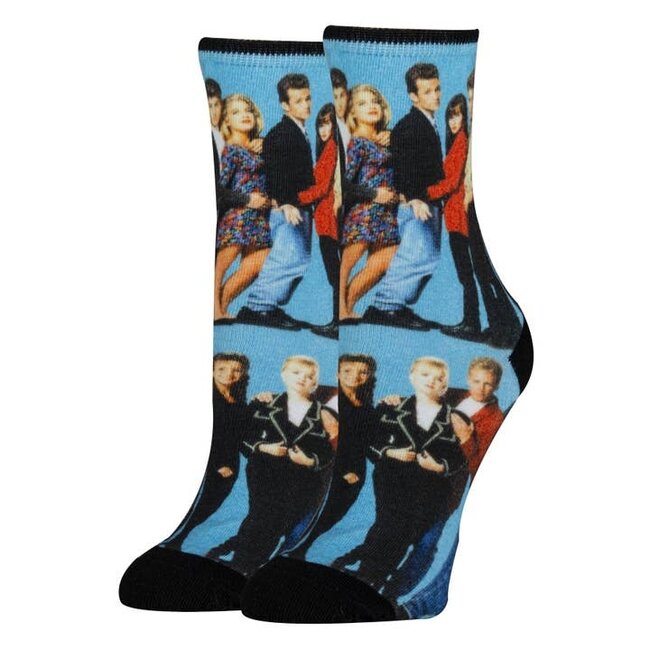 90210 | Women's Cotton Crew Funny Socks