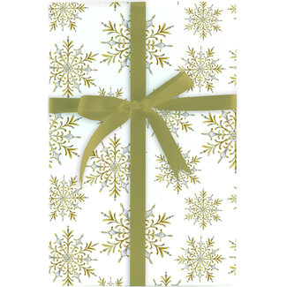 10 FT Roll Wrap - Luxe Snowflake