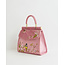 Fable England Morning Song Bird Embroidered Mini Pink Tote
