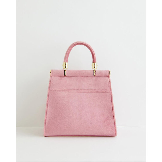 Fable England Morning Song Bird Embroidered Mini Pink Tote