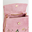 Fable England Morning Song Bird Embroidered Mini Pink Tote