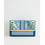Fable England Embroidered Kingfisher Blue Cross Body Purse