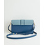 Fable England Embroidered Kingfisher Blue Cross Body Purse