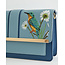 Fable England Embroidered Kingfisher Blue Cross Body Purse
