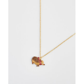 Fable England Cozy Hedgehog Charm Necklace