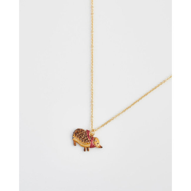 Fable England Cozy Hedgehog Charm Necklace