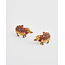 Fable England Cozy Hedgehog Charm Stud Earrings