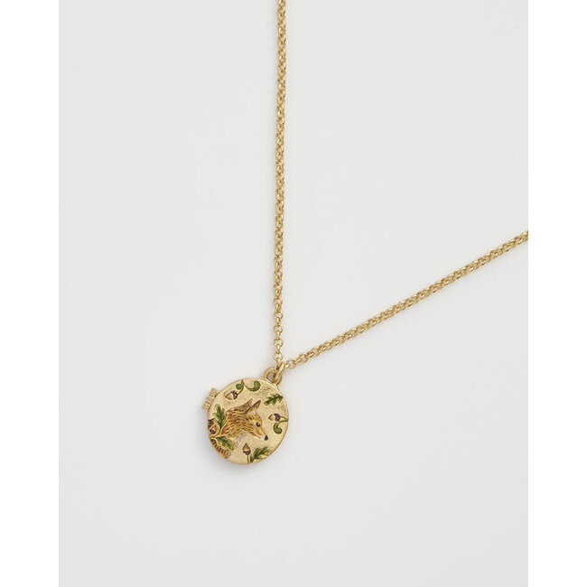 Fable England Fox & Acorn Locket