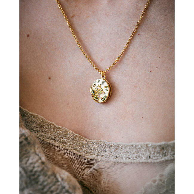 Fable England Fox & Acorn Locket